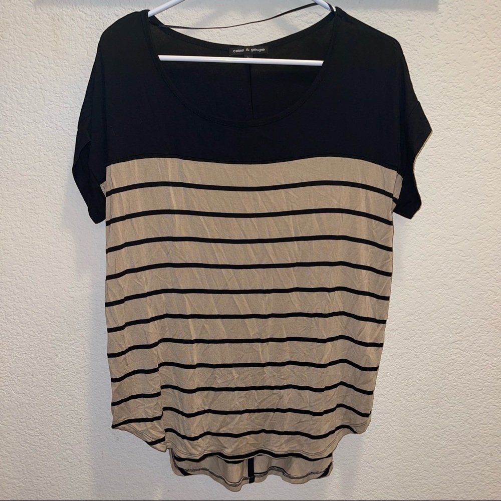 Short Sleeve Crew Neck Top